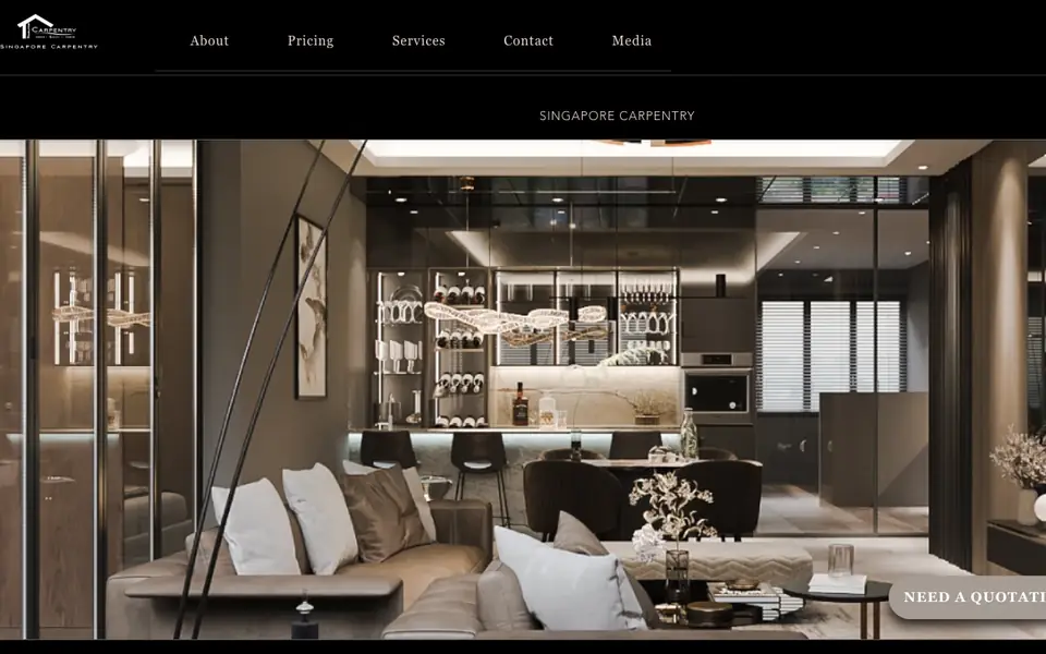 Singapore Carpentry website homepage, 4 Oct 2026