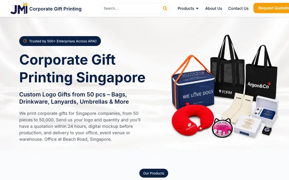 Gifthub Pte Ltd website homepage, 4 Oct 2026