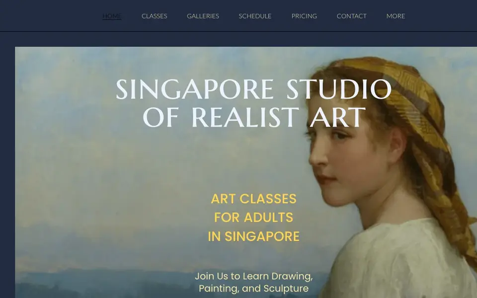 Classical Realism SG – Art School Singapore website homepage, 4 Oct 2026