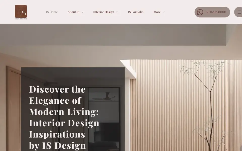 IS Design Studio website homepage, 4 Oct 2026