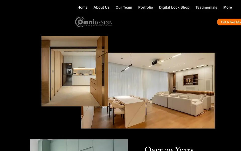 Omni Design website homepage, 4 Oct 2026