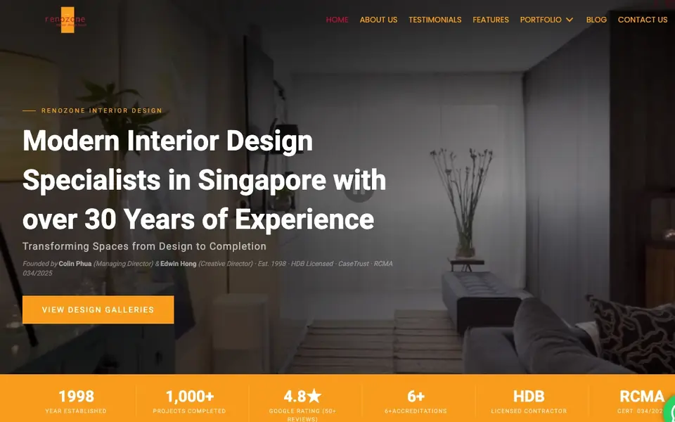 Renozone website homepage, 4 Oct 2026