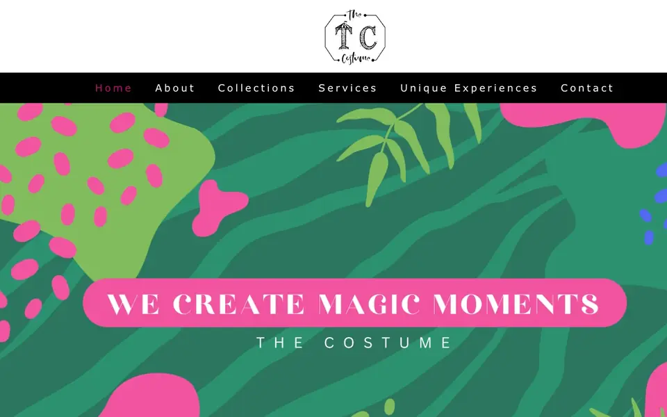 The Costume Pte Ltd website homepage, 4 Oct 2026