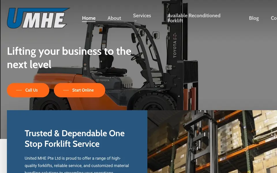 United MHE website homepage, 4 Oct 2026