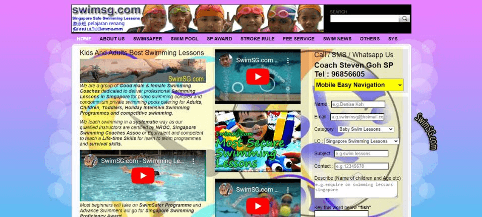 SG Swimming Lessons