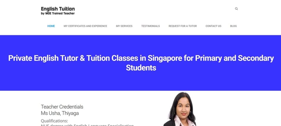 English Tuition by MOE trained teacher