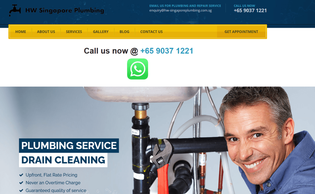 HW Singapore Licensed Plumber